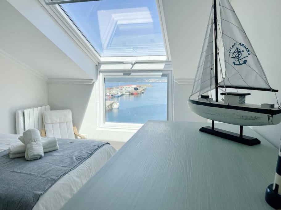 Atico Azul De Portosin Apartman Kültér fotó